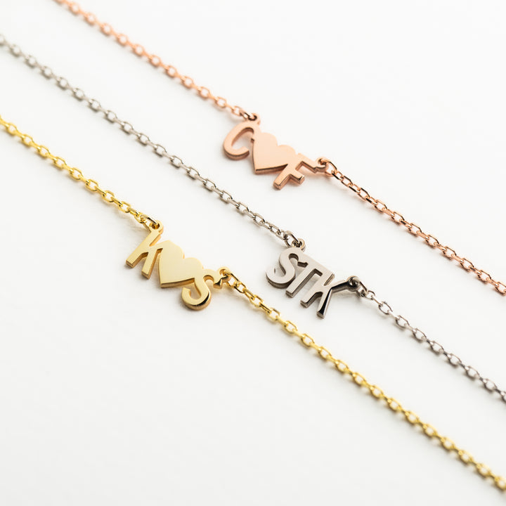 Personalized Necklace Attached Letters | Initial Necklace | Holidays Gifts | Attached Letters | Wife Gifts | Gifts For Mom | Birthday Gift