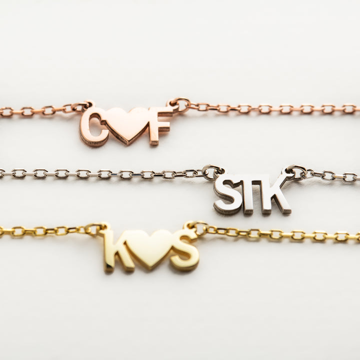 Personalized Necklace Attached Letters