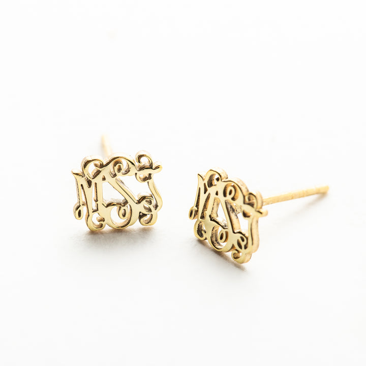 Monogram Earrings | Gift For Her | Gift For Mom Bridesmaid Gifts | Graduation Gifts | Wedding Party Gifts